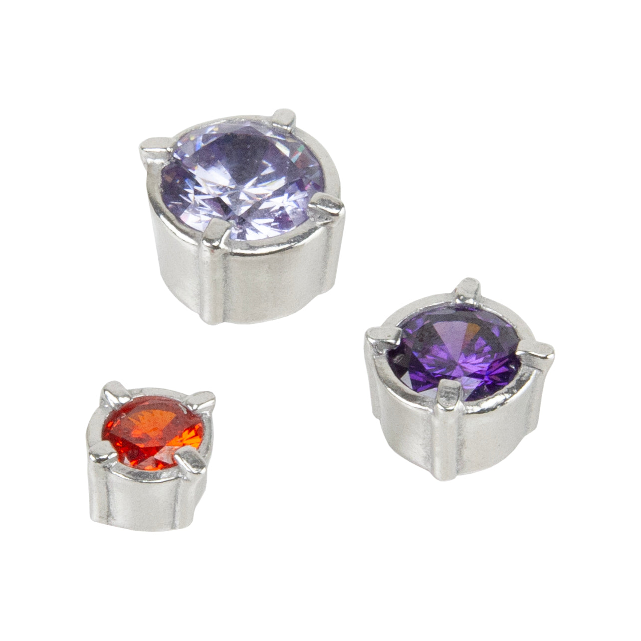 Setting Mold - Large Round samples CZs in silver