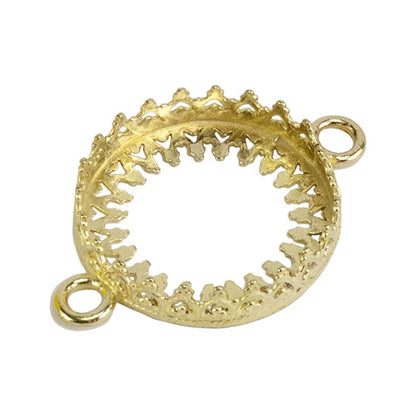 Brass Connector Setting - Crown Round 16mm Pkg/1 - Cool Tools