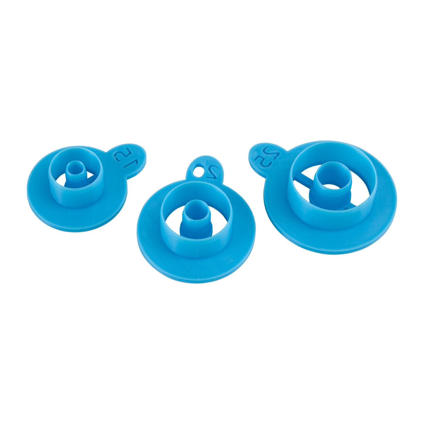 blue plastic Sully's Clay - Polo Set 15mm, 20mm, 25mm