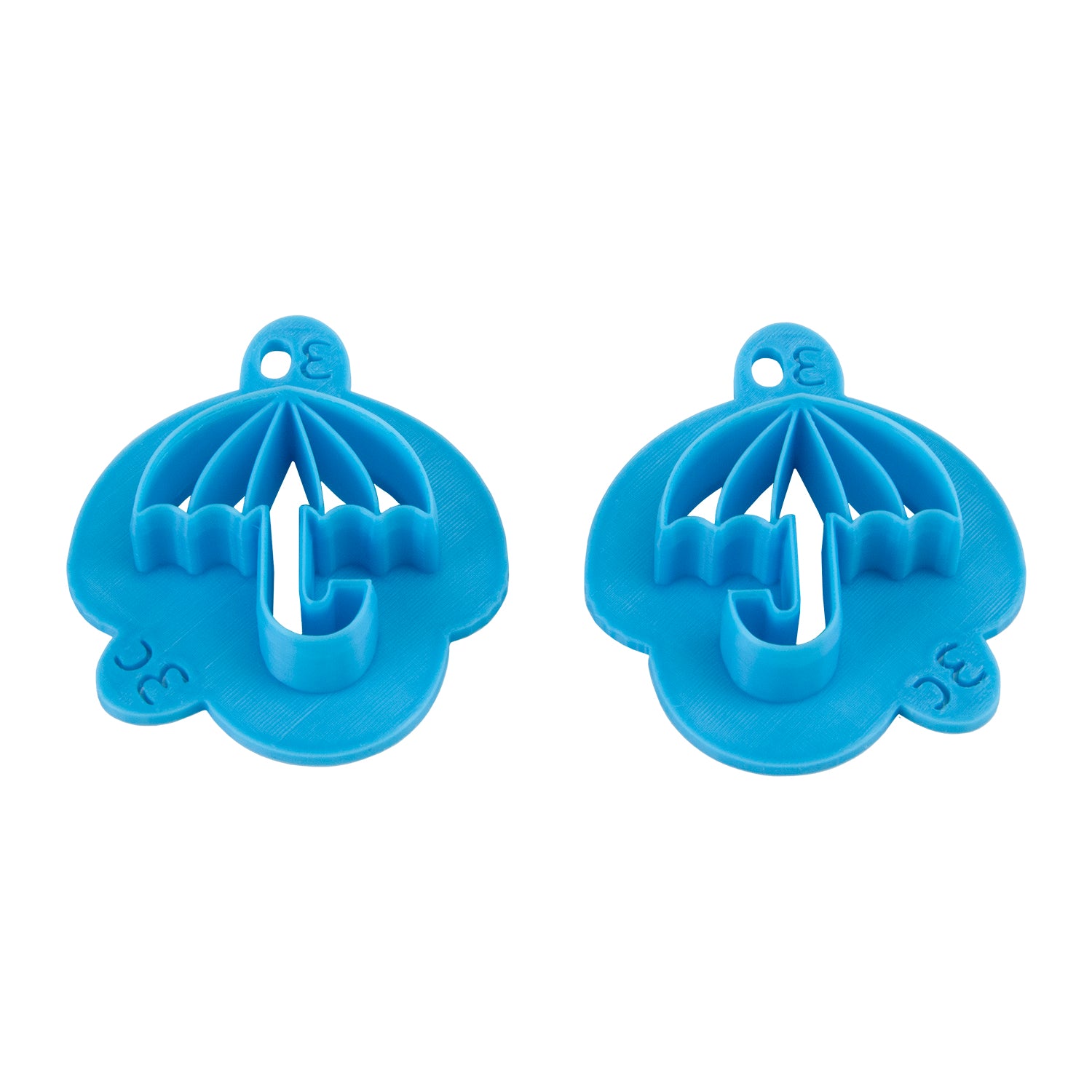 blue plastic Sully's Clay - Umbrella - Mirrored 30mm
