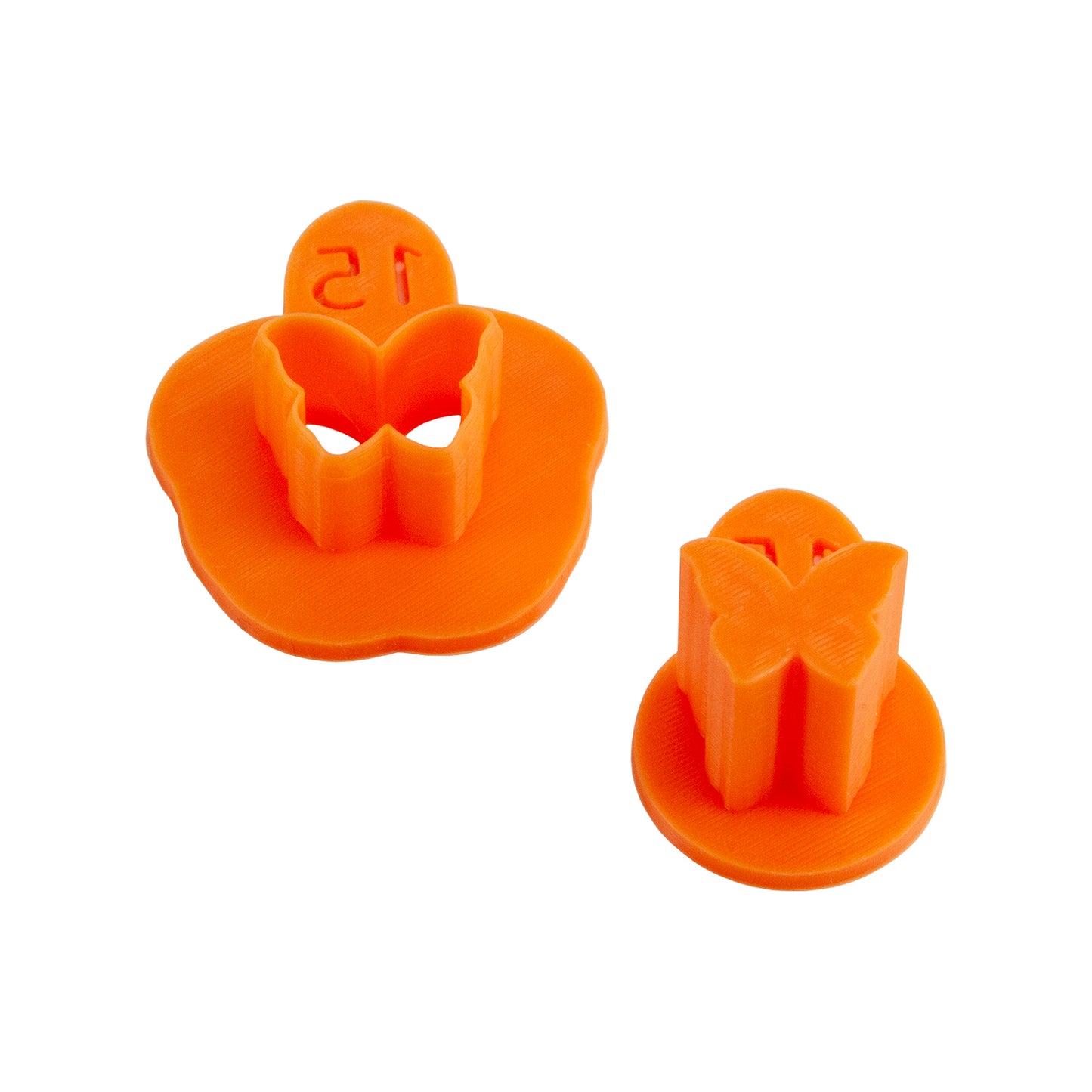 orange plastic Sully's Clay - Butterfly
