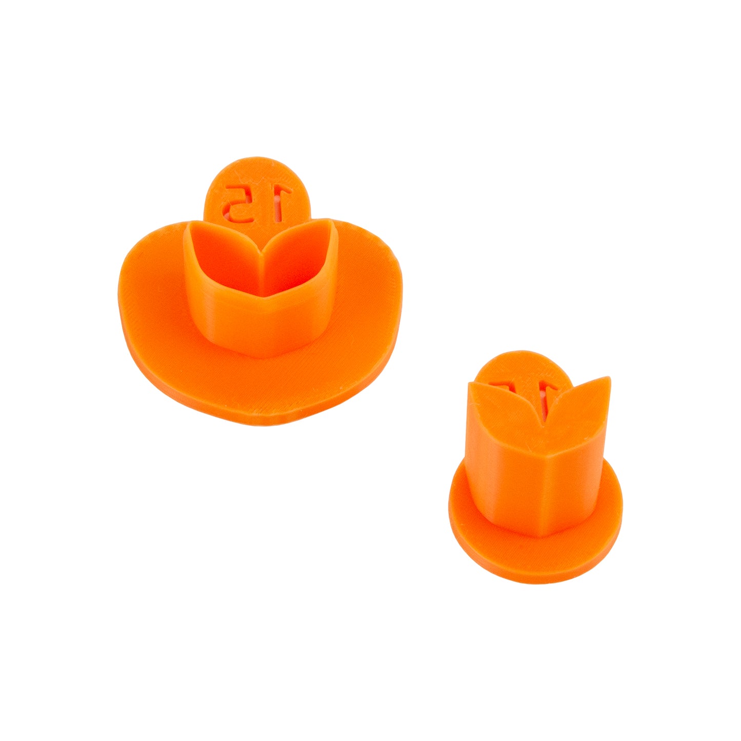 orange plastic  Sully's Clay - Double Leaf