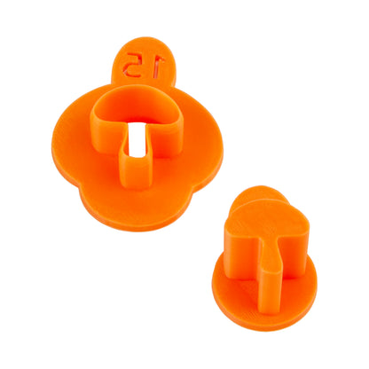 orange plastic Sully's Clay - Diamond