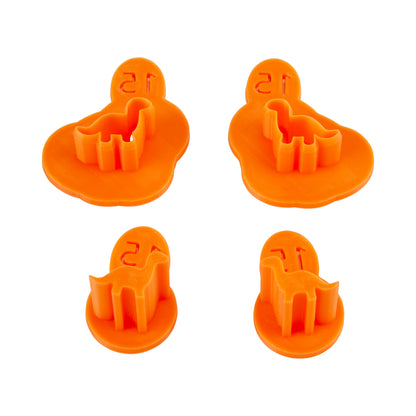 orange plastic Sully's Clay - Dino - Mirrored