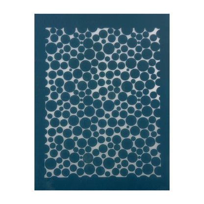 blue EZ Print Silk Screen - Bubbles
