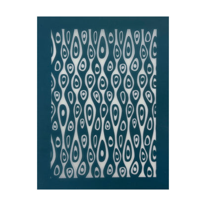 blue EZ Print Silk Screen - Retro Shapes