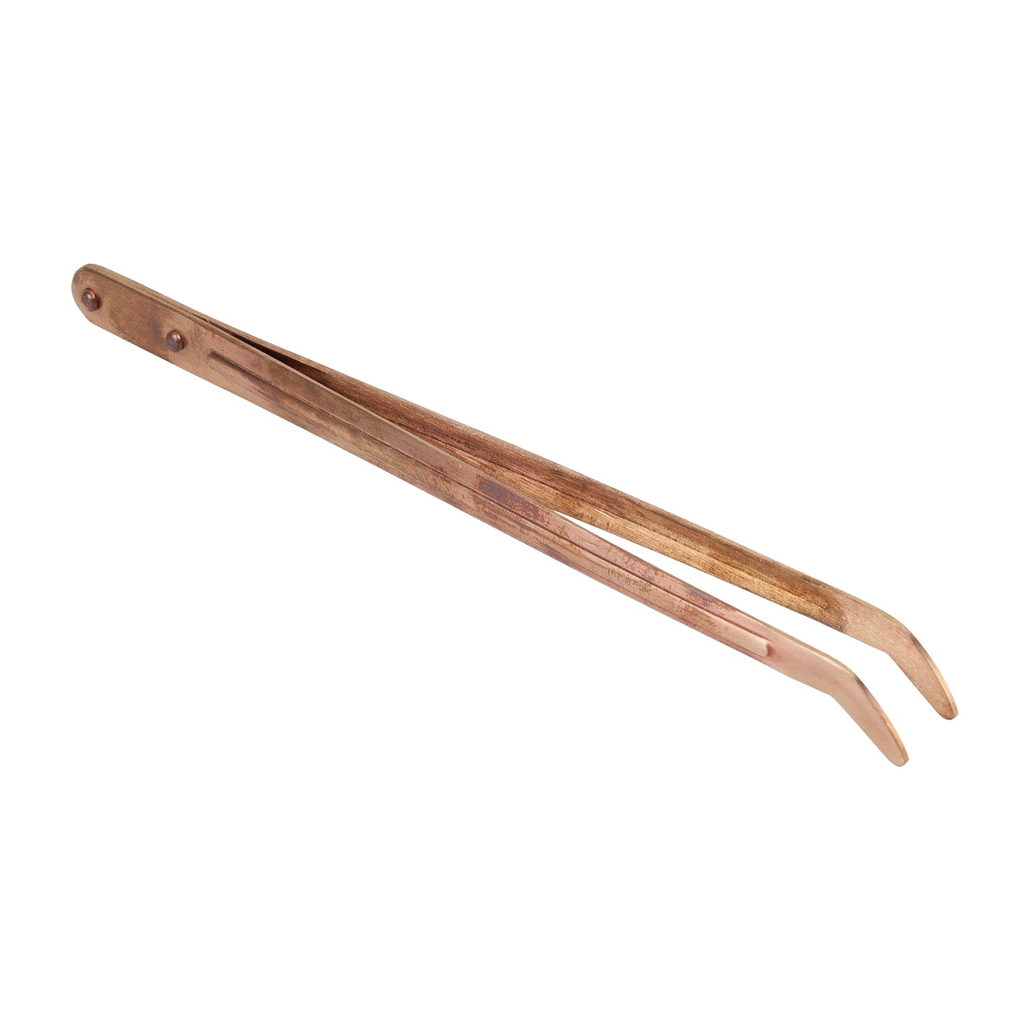 Copper Pickle Reinforced Tongs - Curved