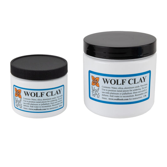 Wolf Clay 6oz and 1lb jars
