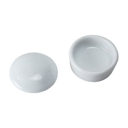 opened Porcelain Trinket Box - Round 1-1/4"