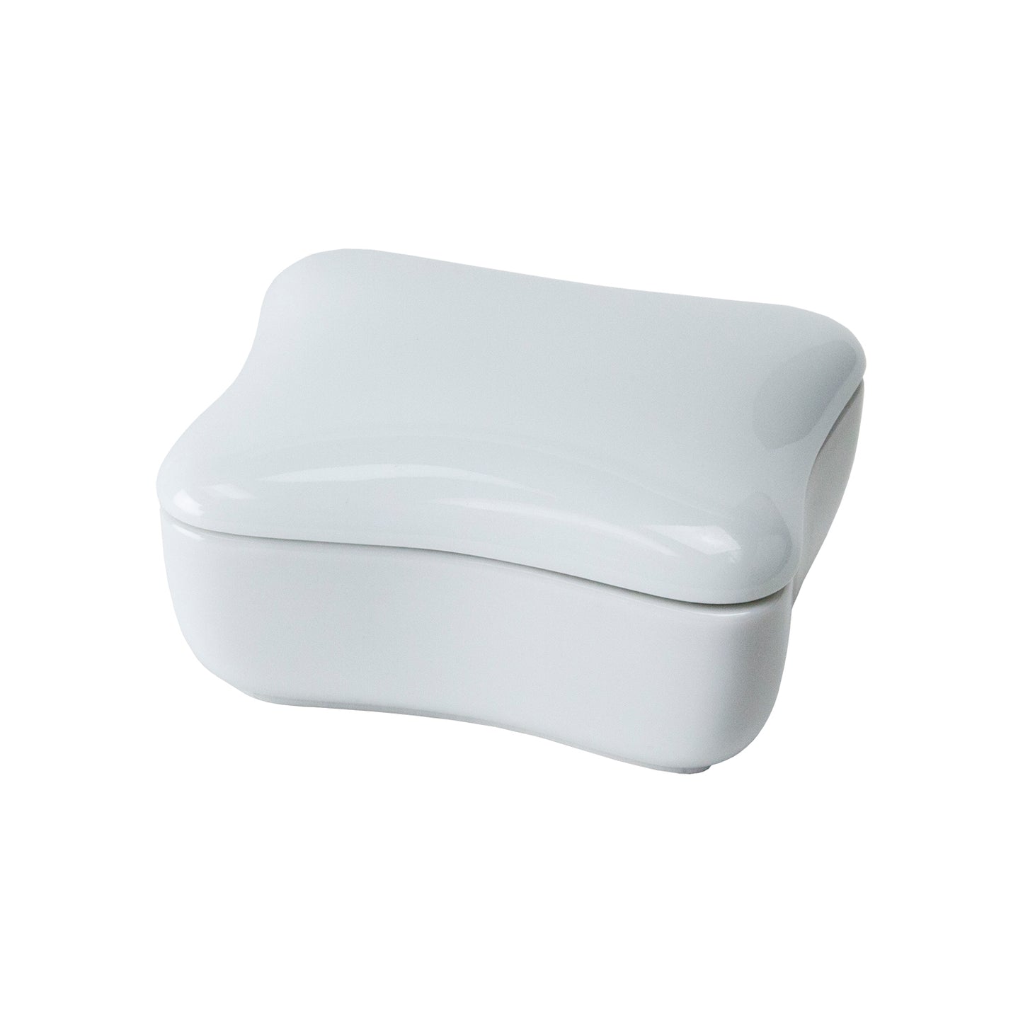 closed Porcelain Trinket Box - Rectangular 2-3/4"