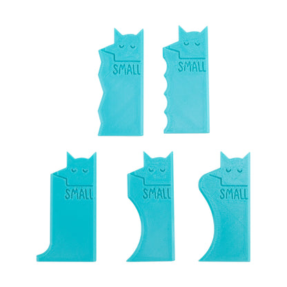 blue plastic mini ribs