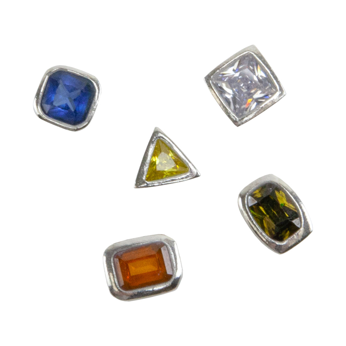 Stone Setting Punch - silver samples