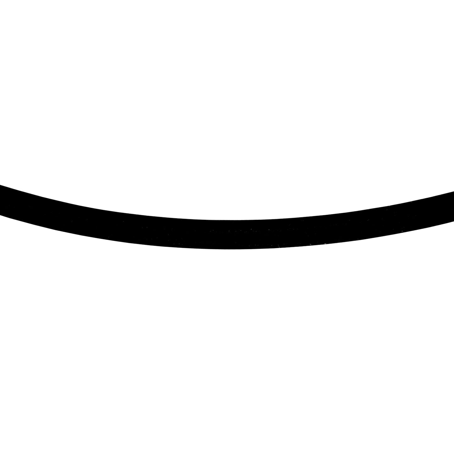 Black Silicone Rubber Cord Necklace with Locking Clasp - 18" - 3mm - Pkg/10