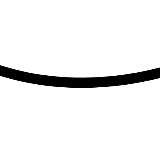 Black Silicone Rubber Cord Necklace with Locking Clasp - 18" - 3mm - Pkg/10