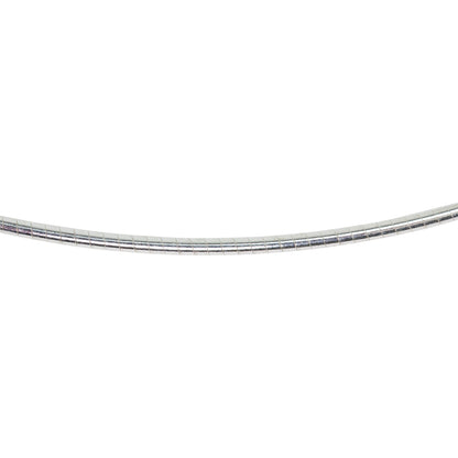 Sterling Silver Antiqued Round Beaded Omega 18"