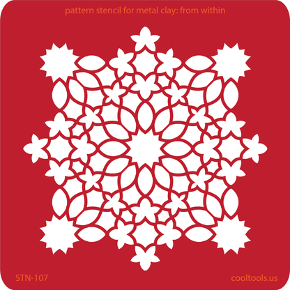 Pattern Stencil for Metal Clay - From Within - Cool Tools