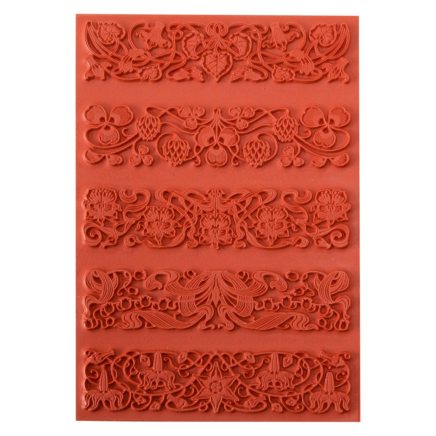 Rubber Enameling Stamp - Art Deco Borders
