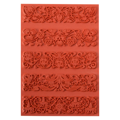 Rubber Enameling Stamp - Art Deco Borders