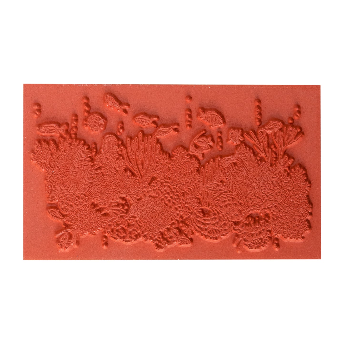 Rubber Enameling Stamp - Coral Reef