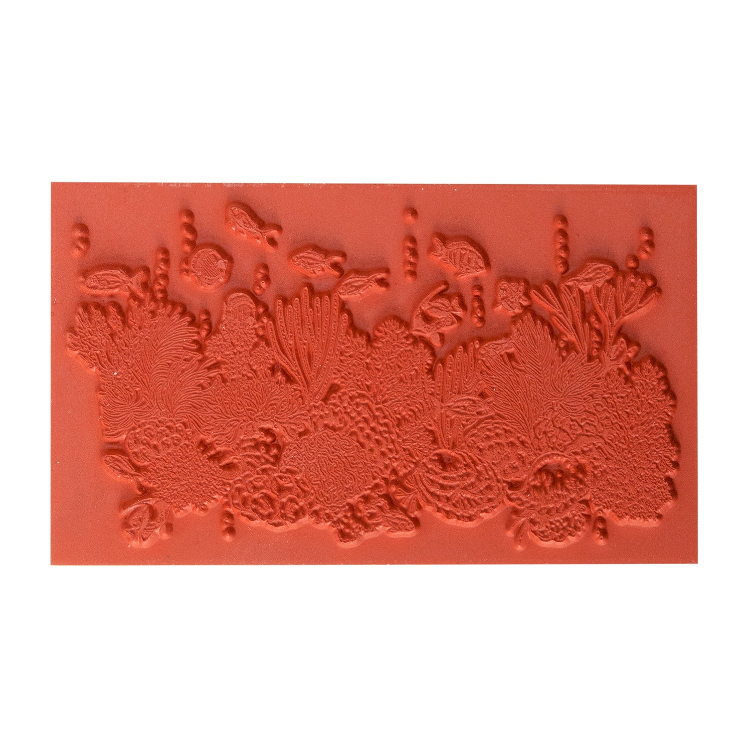 Rubber Enameling Stamp - Coral Reef