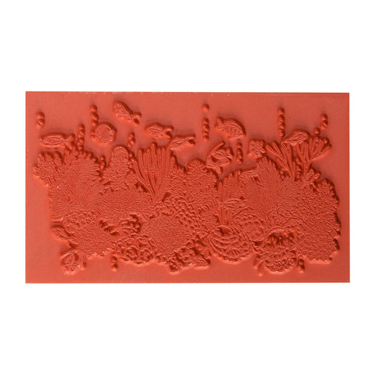 Rubber Enameling Stamp - Coral Reef