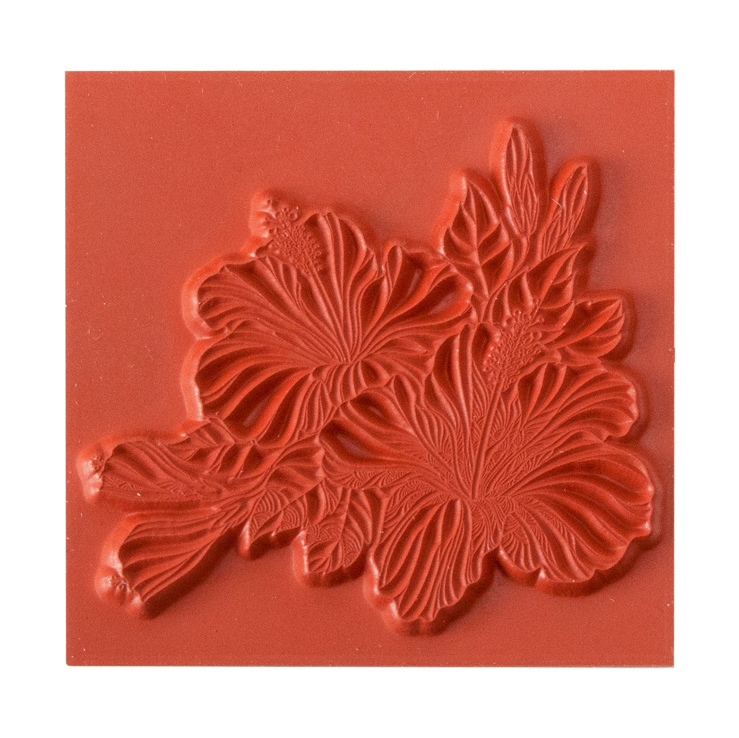 Rubber Enameling Stamp - Hibiscus