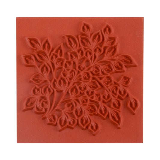 Rubber Enameling Stamp - Bunch of Leaves