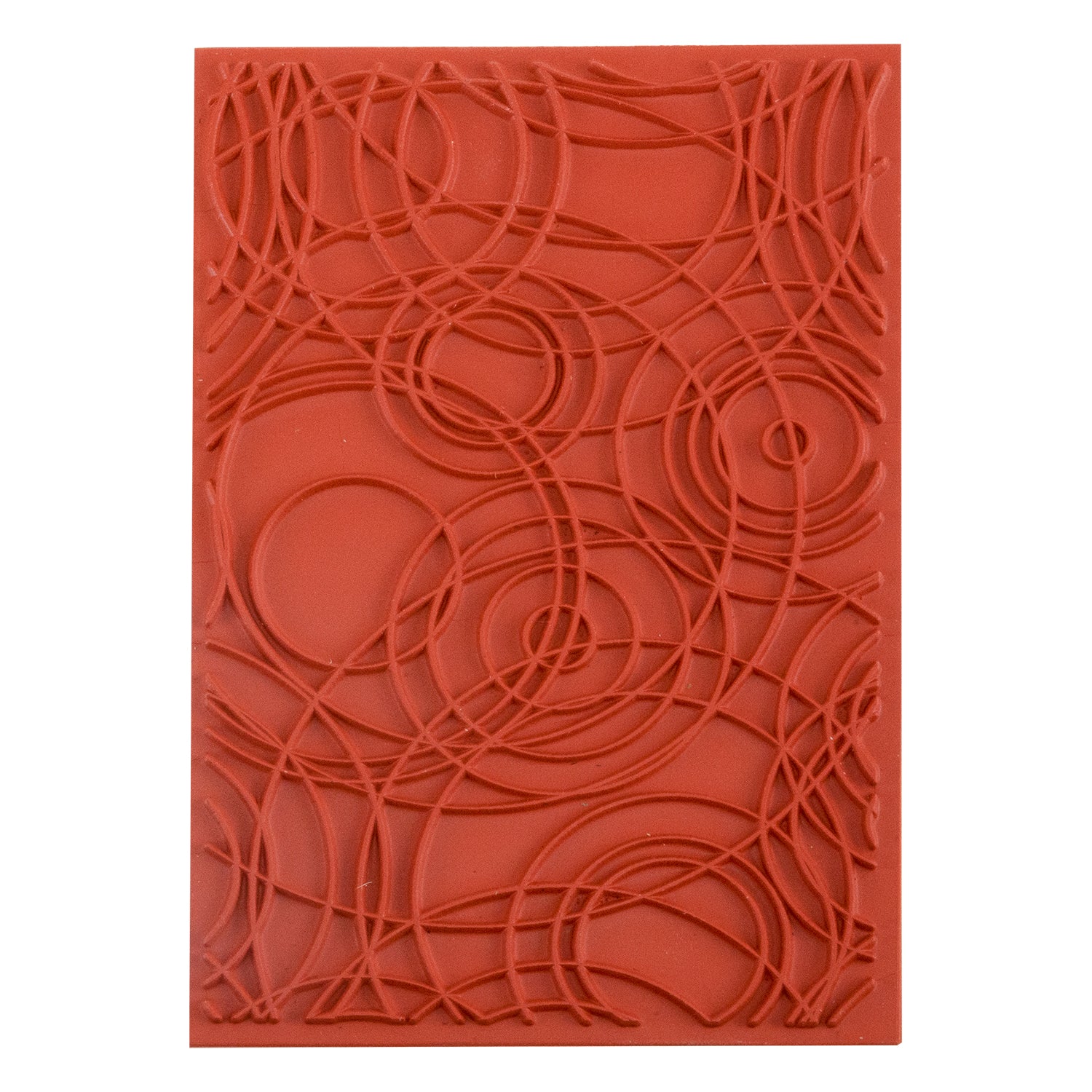 Rubber Enameling Stamp - Circles Background