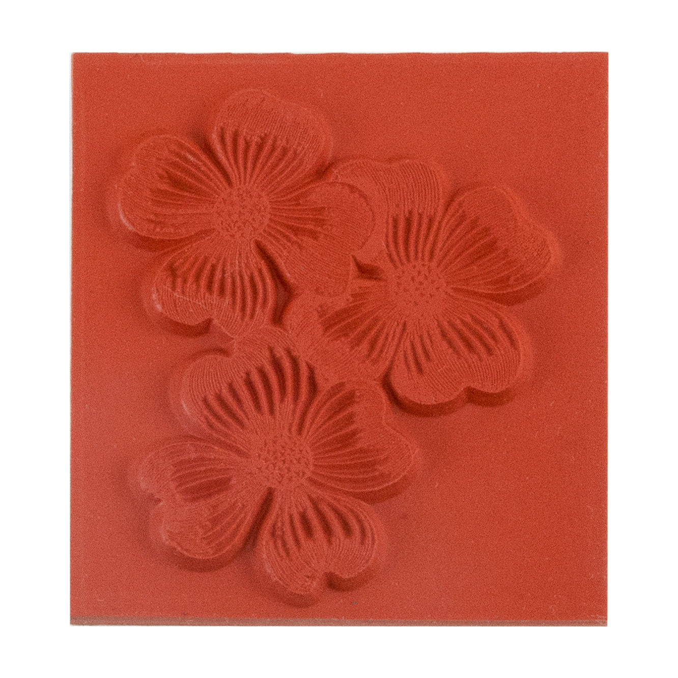 Rubber Enameling Stamp - Dogwood Flowers