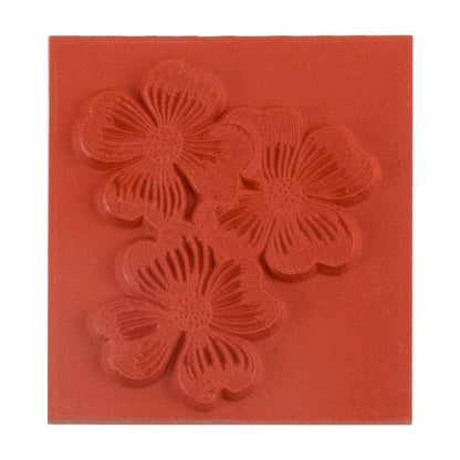 Rubber Enameling Stamp - Dogwood Flowers