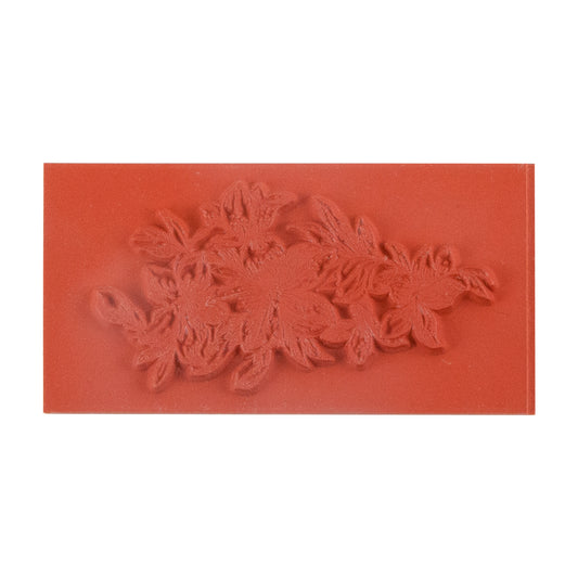 Rubber Enameling Stamp - Lily Cascade