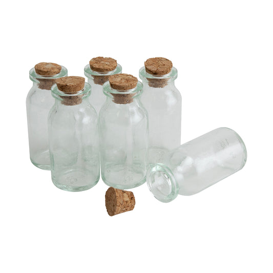 Mini Storage Bottle with Cork Pkg/6