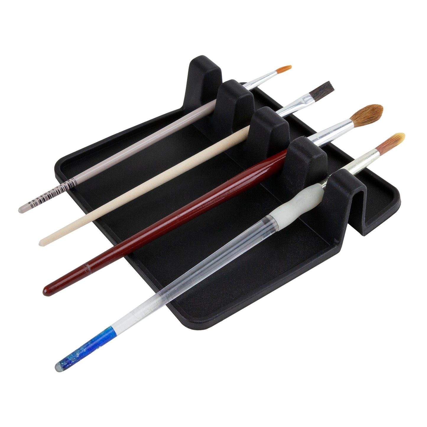 Artist Tool & Brush Holder With Drip Tray with rools