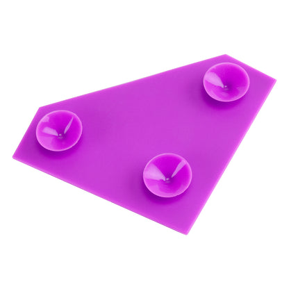 purple Artist's Brush Cleaning Scrubber Mat back side