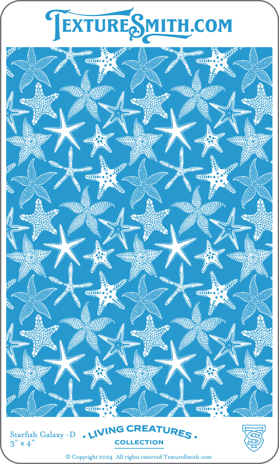 graphic TextureSmith Texture Mat - Living Creatures Collection - Starfish Galaxy