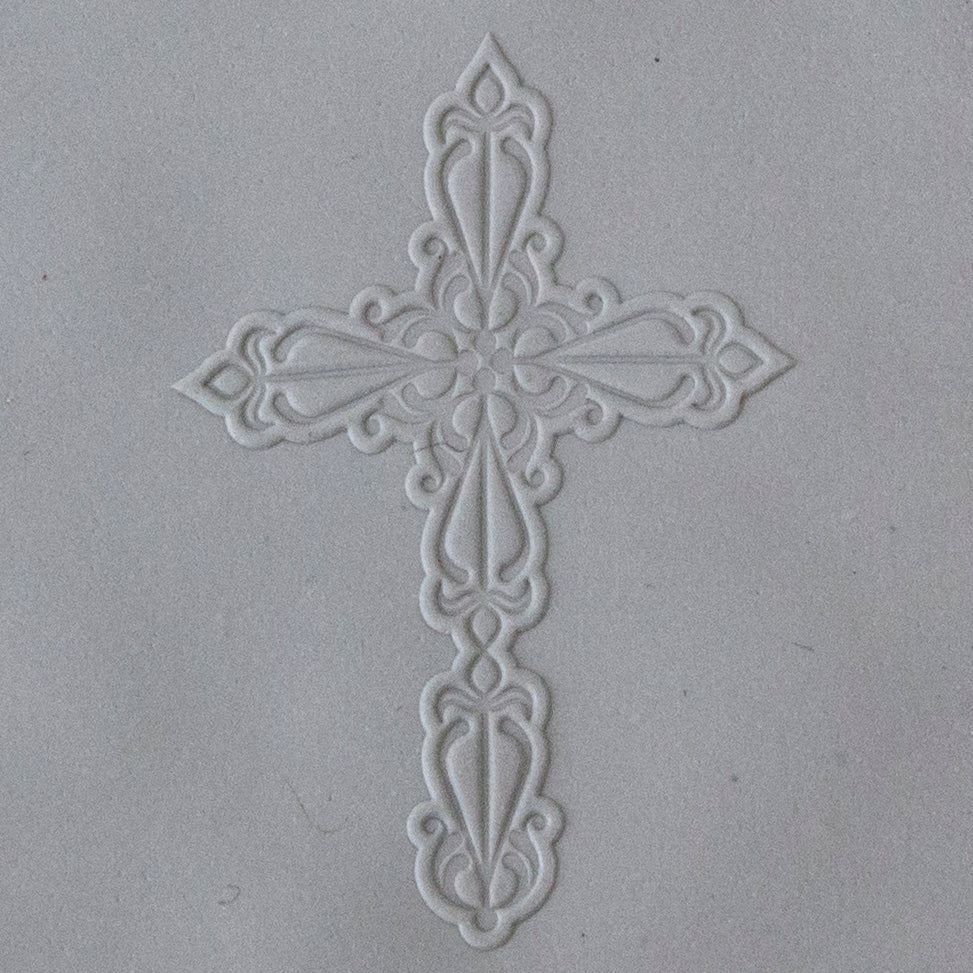 Jewelry Artist Elements - Texture - Crosses 2 sample in gray clay