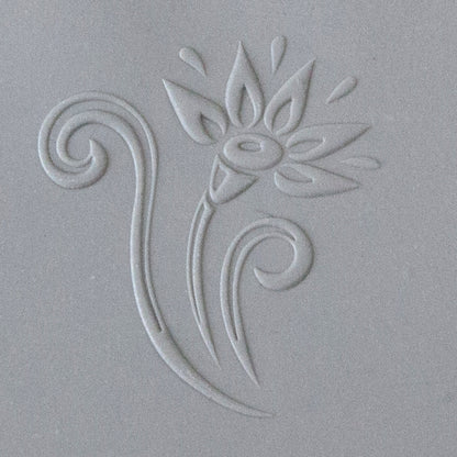 Jewelry Artist Elements - Texture - Spring sample in gray clay