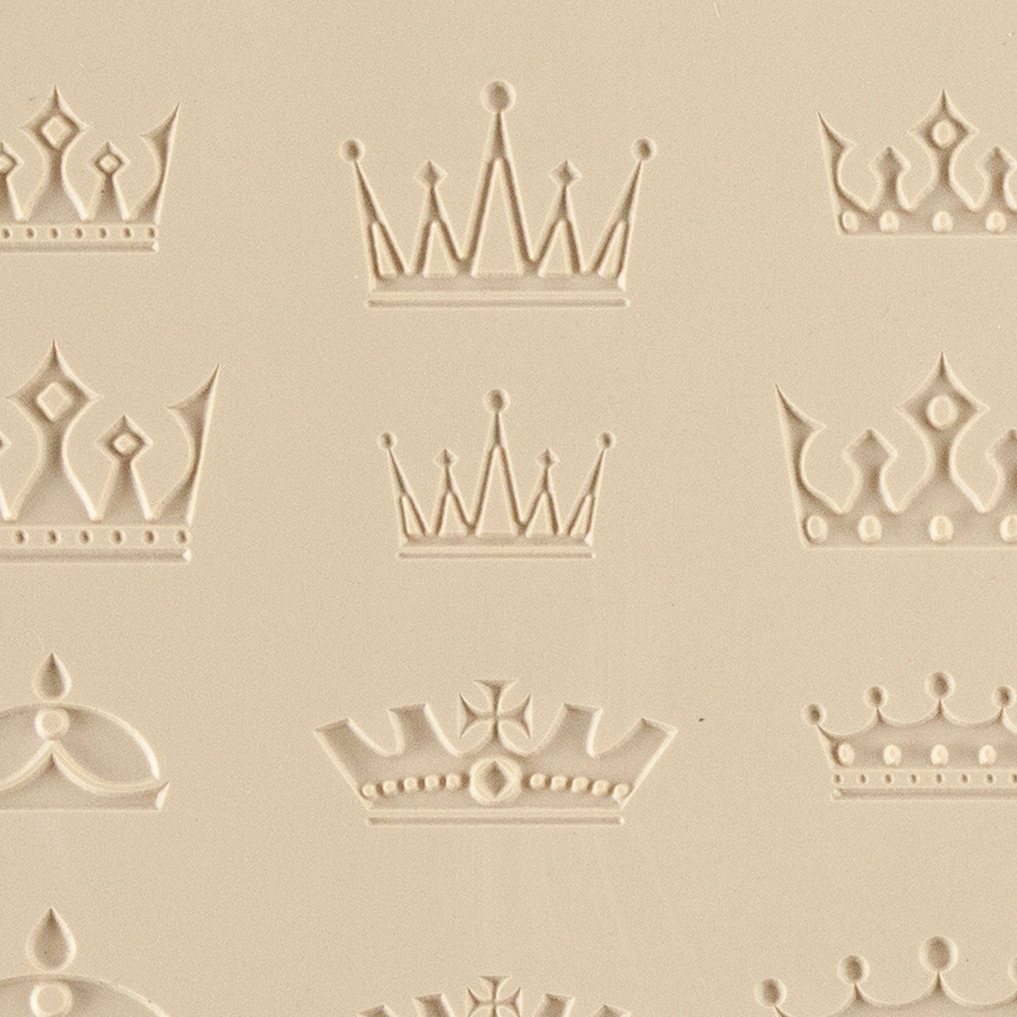 beige Jewelry Artist Elements - Texture - Crowns Embossed