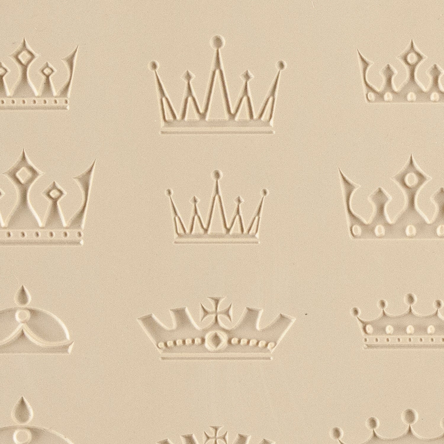 beige Jewelry Artist Elements - Texture - Crowns Embossed