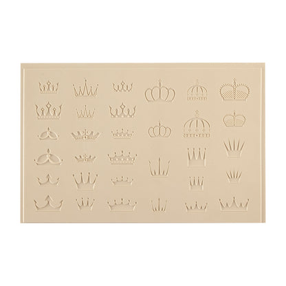 beige Jewelry Artist Elements - Texture - Crowns Embossed
