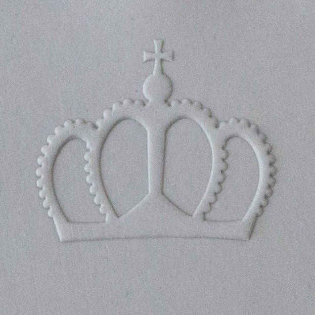 Jewelry Artist Elements - Texture - Crowns Embossed sample in gray clay