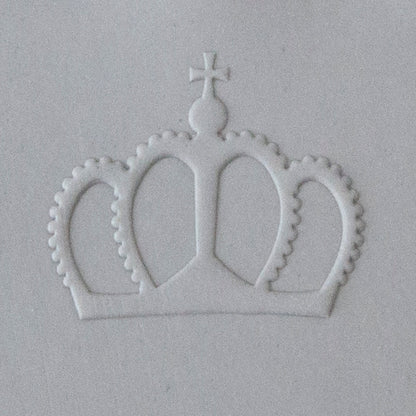 Jewelry Artist Elements - Texture - Crowns Embossed sample in gray clay