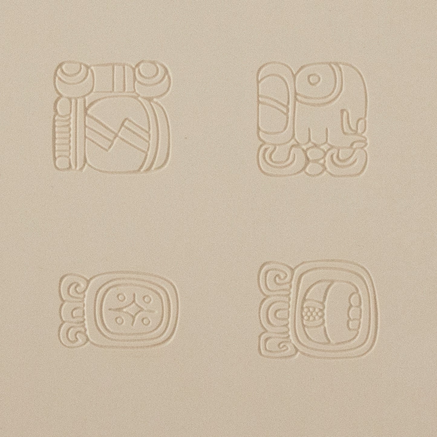 beige Jewelry Artist Elements - Texture - Maya Hieroglyphs - Calendar Large Fineline