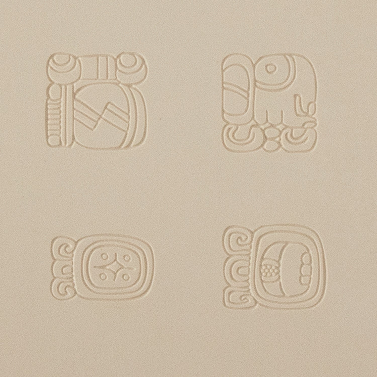 beige Jewelry Artist Elements - Texture - Maya Hieroglyphs - Calendar Large Fineline