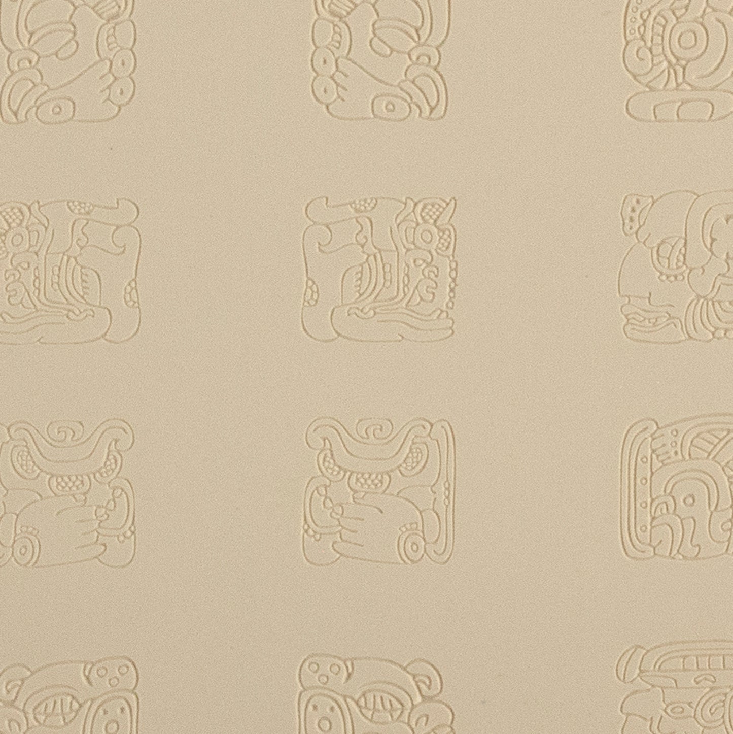 beige Jewelry Artist Elements - Texture - Maya Hieroglyphs - Prophecy Small Fineline