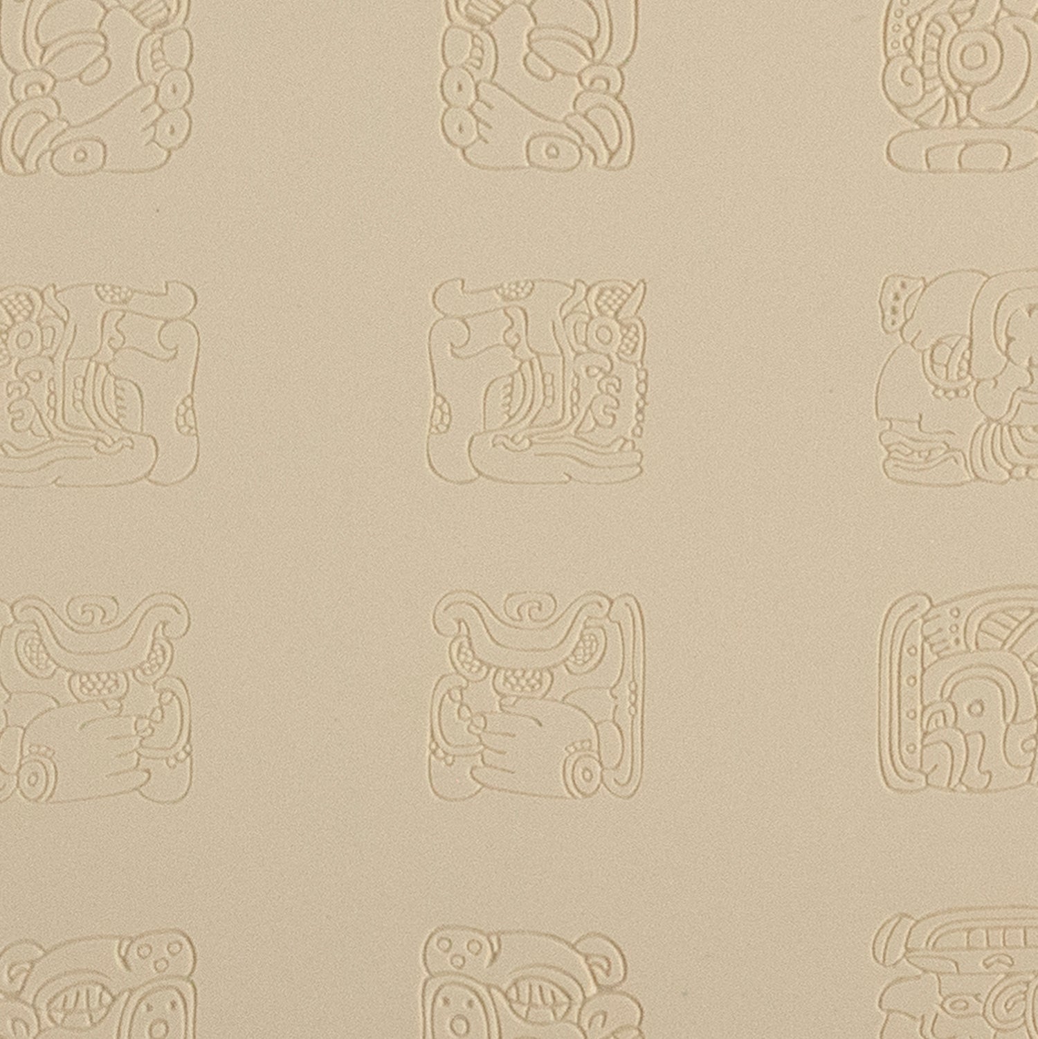 beige Jewelry Artist Elements - Texture - Maya Hieroglyphs - Prophecy Small Fineline