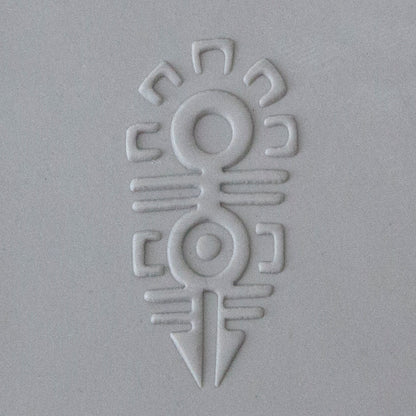 Jewelry Artist Elements - Texture - Symbols of Mexico 1 sample in gray clay