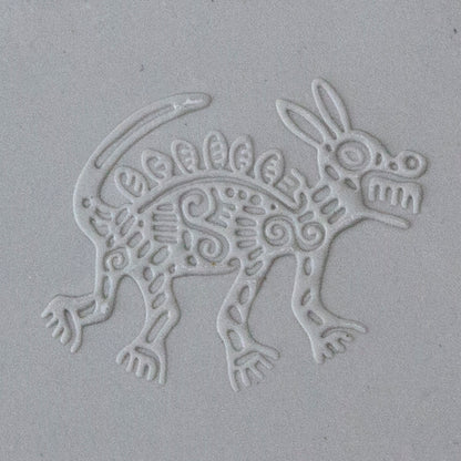 Jewelry Artist Elements - Texture - Symbols of Mexico 2 sample in gray clay