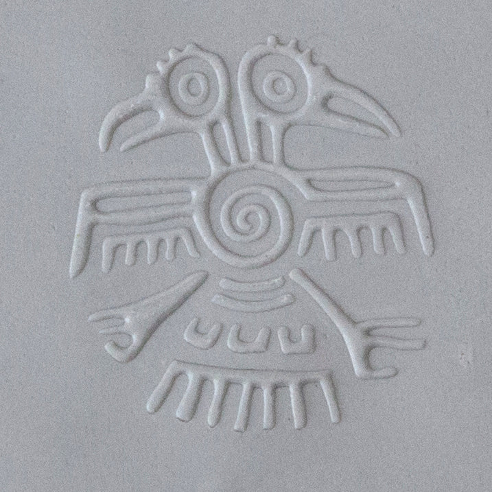 Jewelry Artist Elements - Texture - Symbols of Mexico 3 sample in gray clay