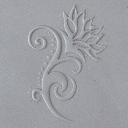 Jewelry Artist Elements - Texture - Emerging Garden sample in gray clay